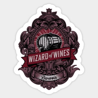 WIZARD OF WINES BAROVIA Sticker